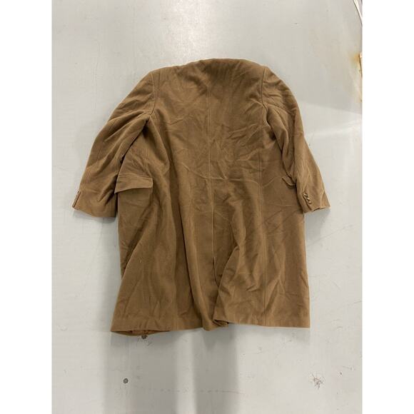 Smiths Bermuda Cashmere Coat Men SZ 44 S Vintage 1970s Made in England Tan Gent - Picture 10 of 10